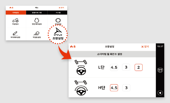 SS 턴(Speed Steering) 이미지